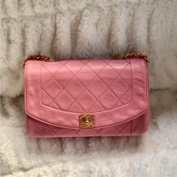 RARE Chanel Reissue 2.55 Princess Diana Classic Pink Lambskin Bag - Picture 7 of 8